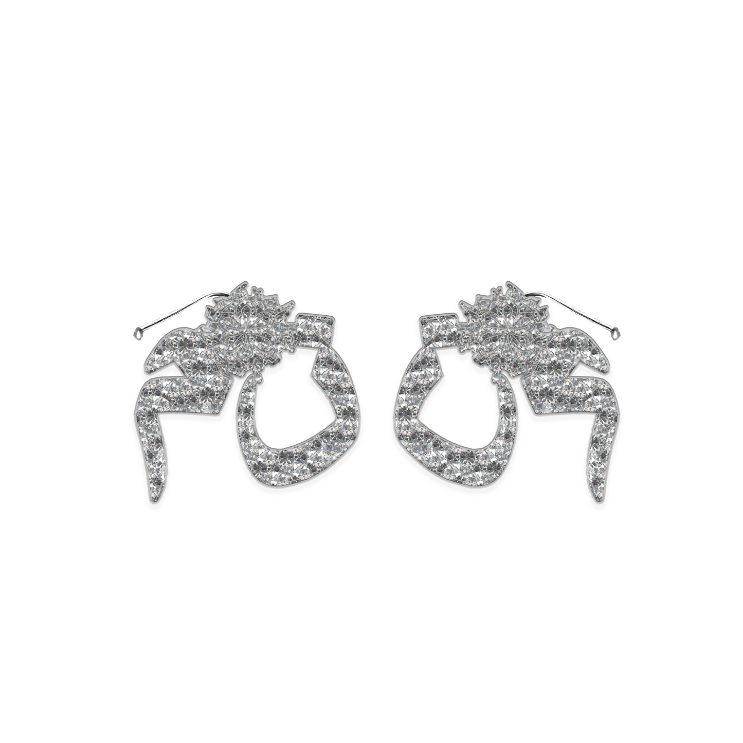 N*M Signature Logo Earrings