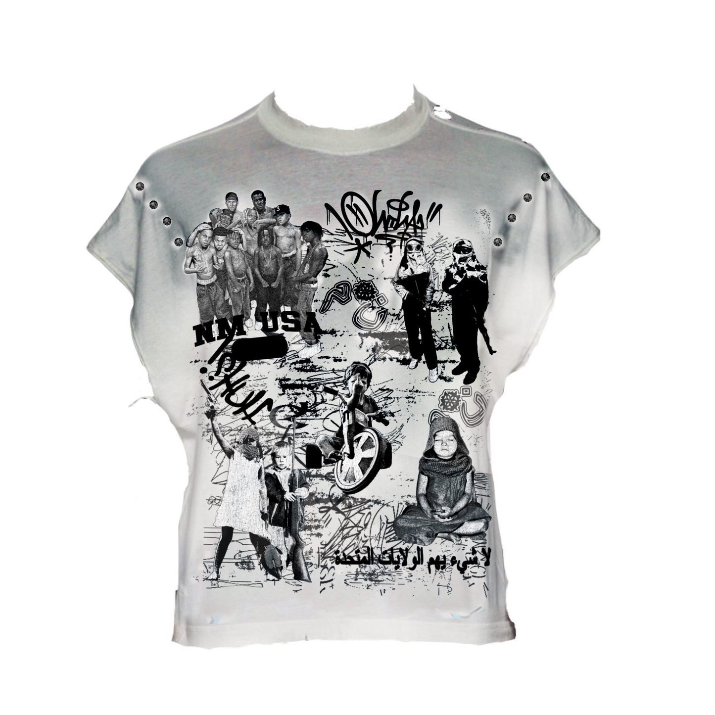 N*M “Graffiti” Sleeveless Tee