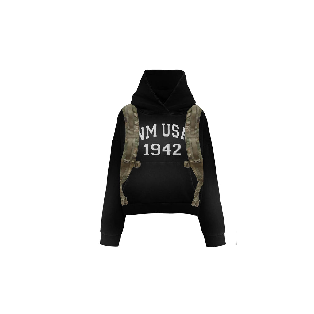 N*M Black Army Hoodie