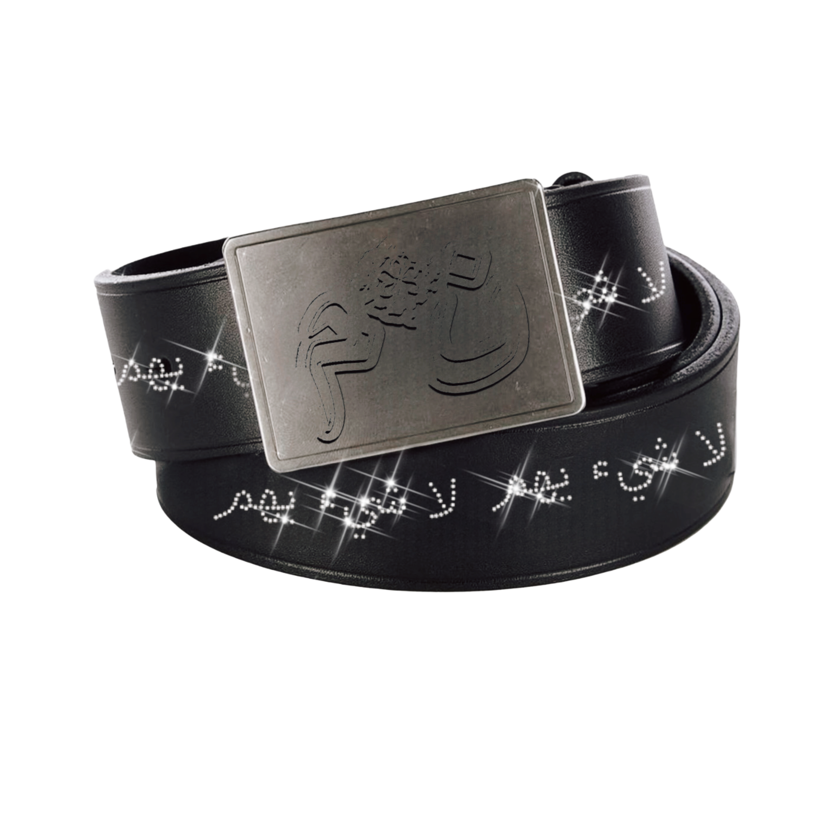 N*M Leather Rhinestone Belt