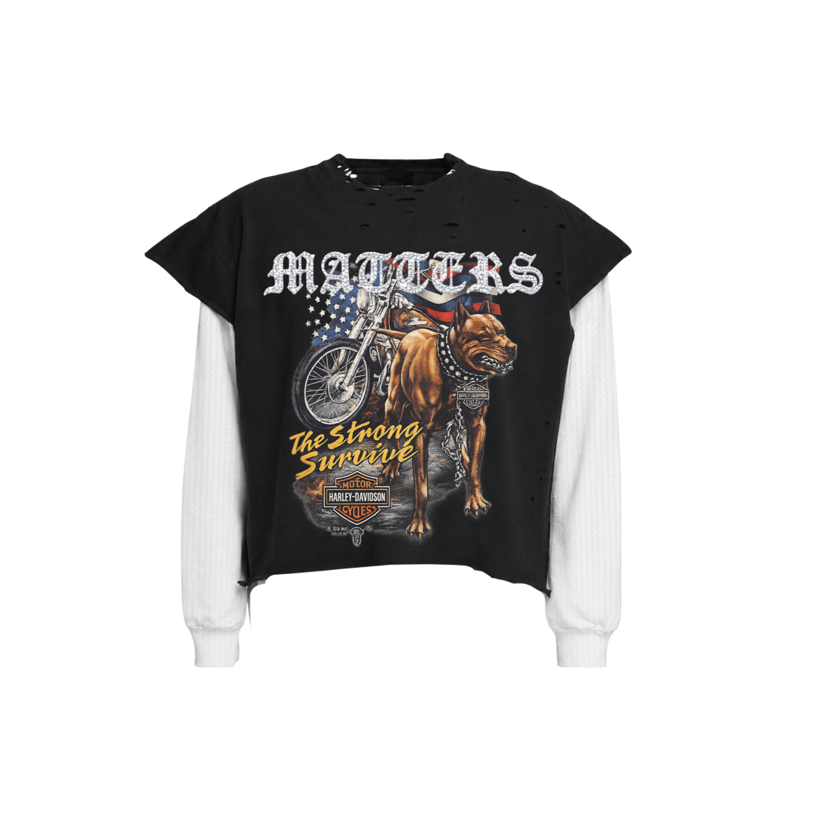 N*M Rhinestone “Rough Rider” Double Layered
