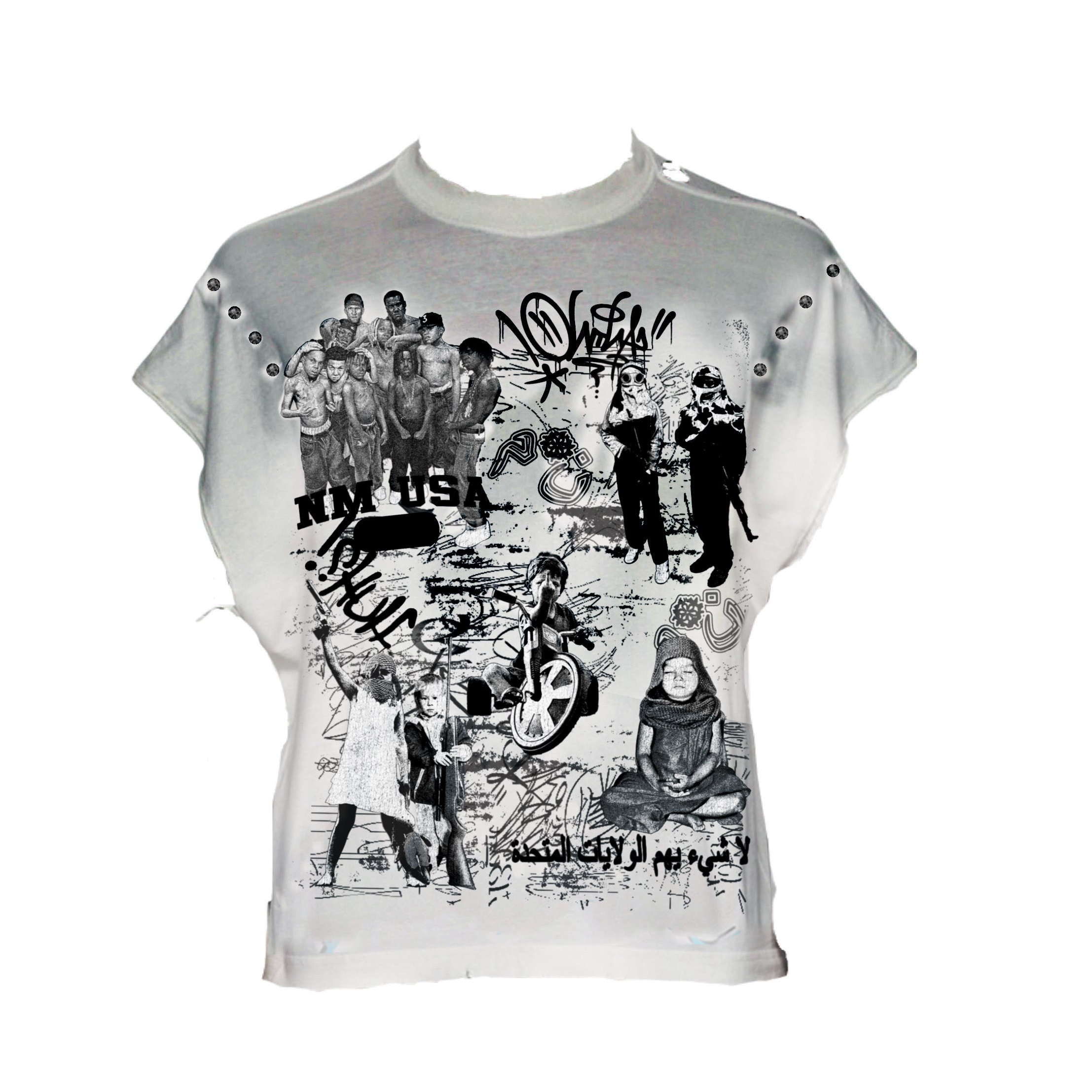 N*M “Graffiti” Sleeveless Tee