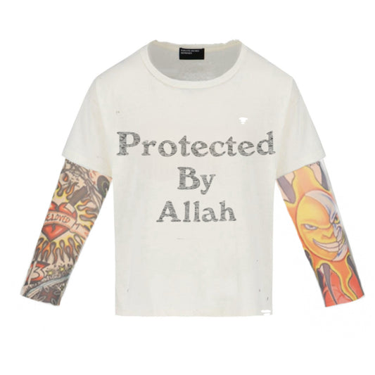 N*M “Protected By Allah” Tattoo Tee
