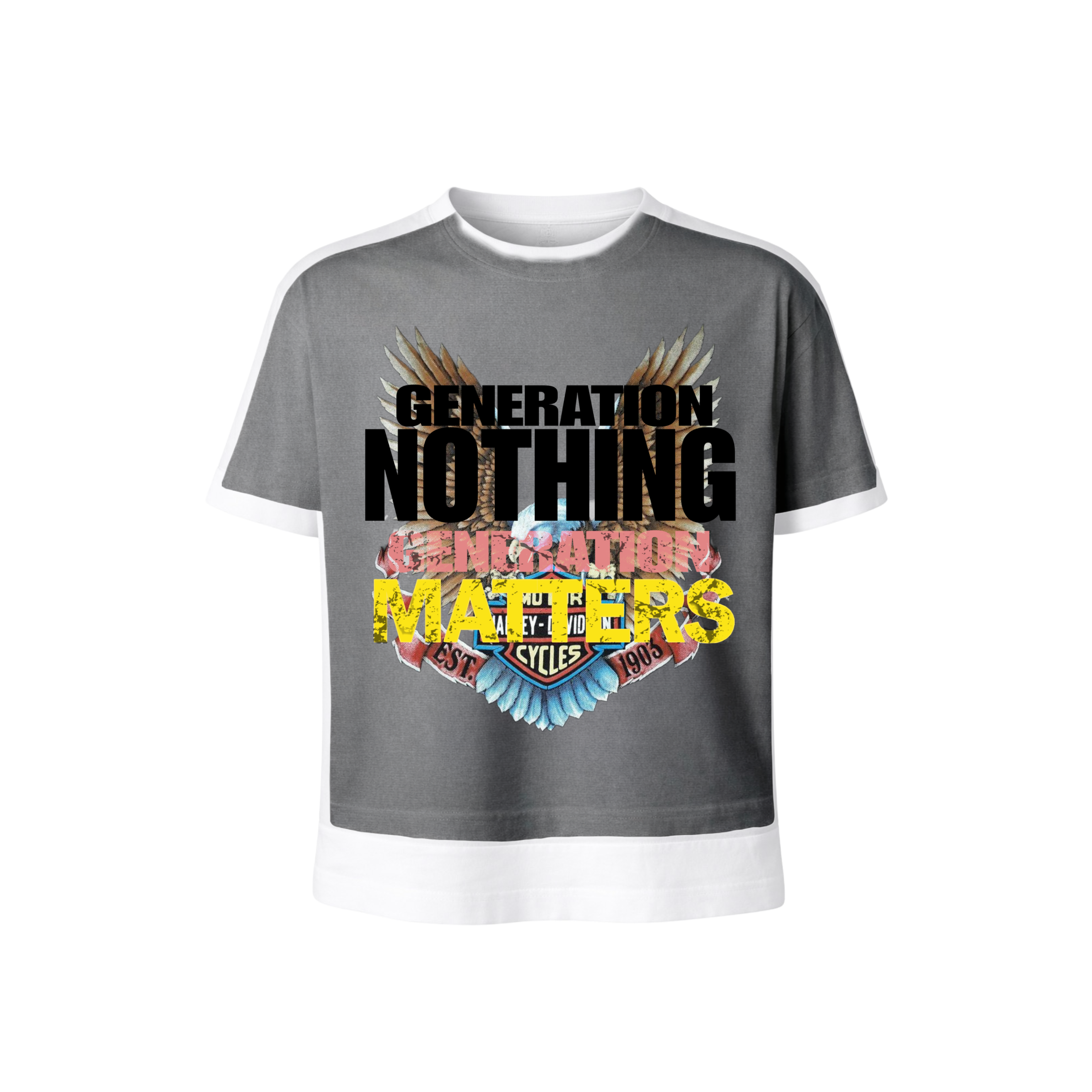 N*M “Overprint” Tee