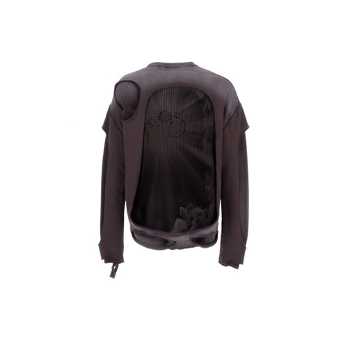 N*M Burgundy Double Layered Balaclava Tee