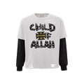 N*M “Child Of Allah” Studded Double Layer Tee