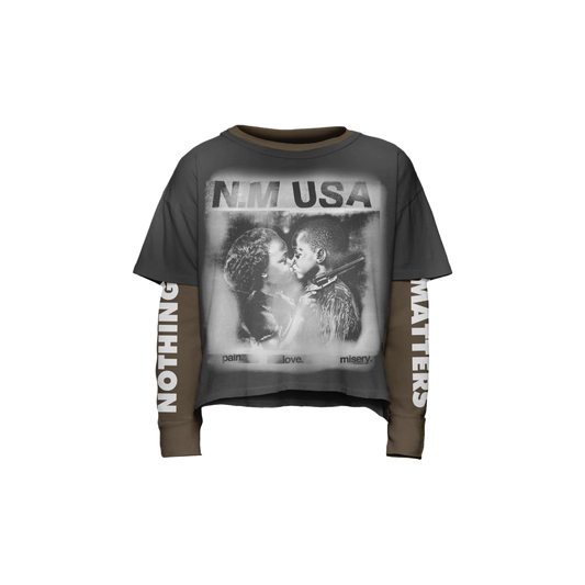 N*M “Pain, Love, Misery” Double Layered Tee