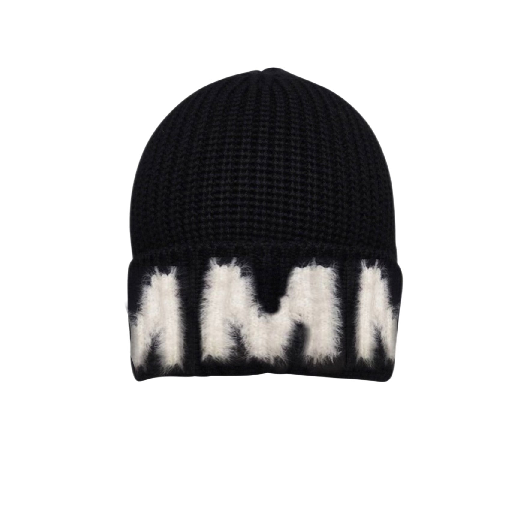 N*M Mohair Black Wool Beanie